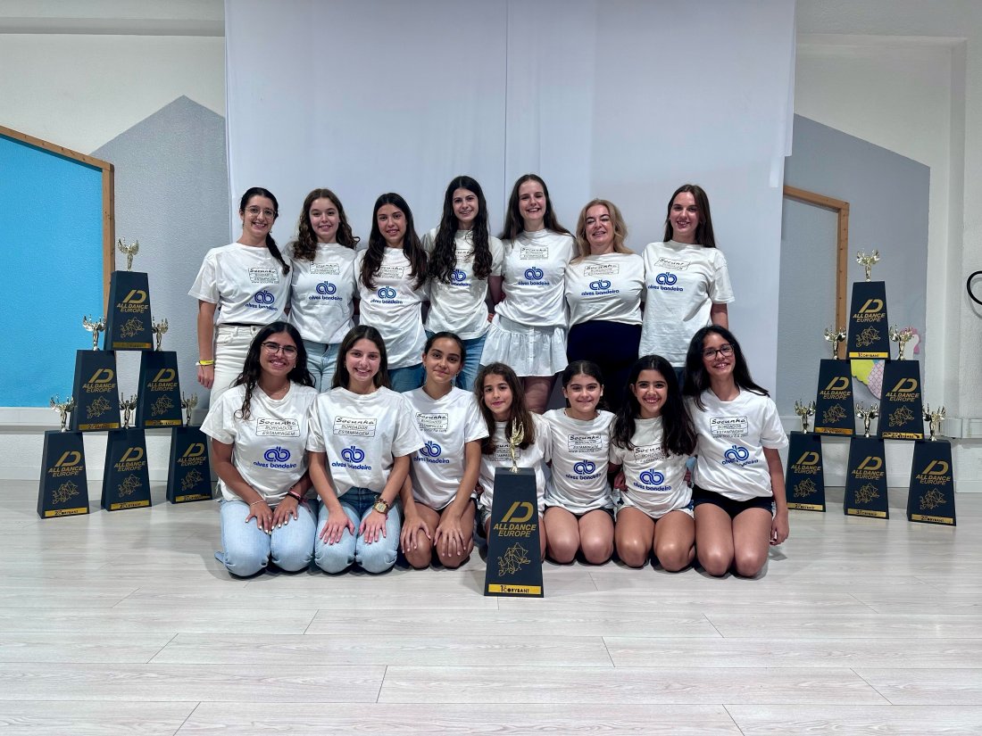 Escola de Dança apoiada pela Alves Bandeira faz história ao conquistar 13 pódios no All Dance Europe