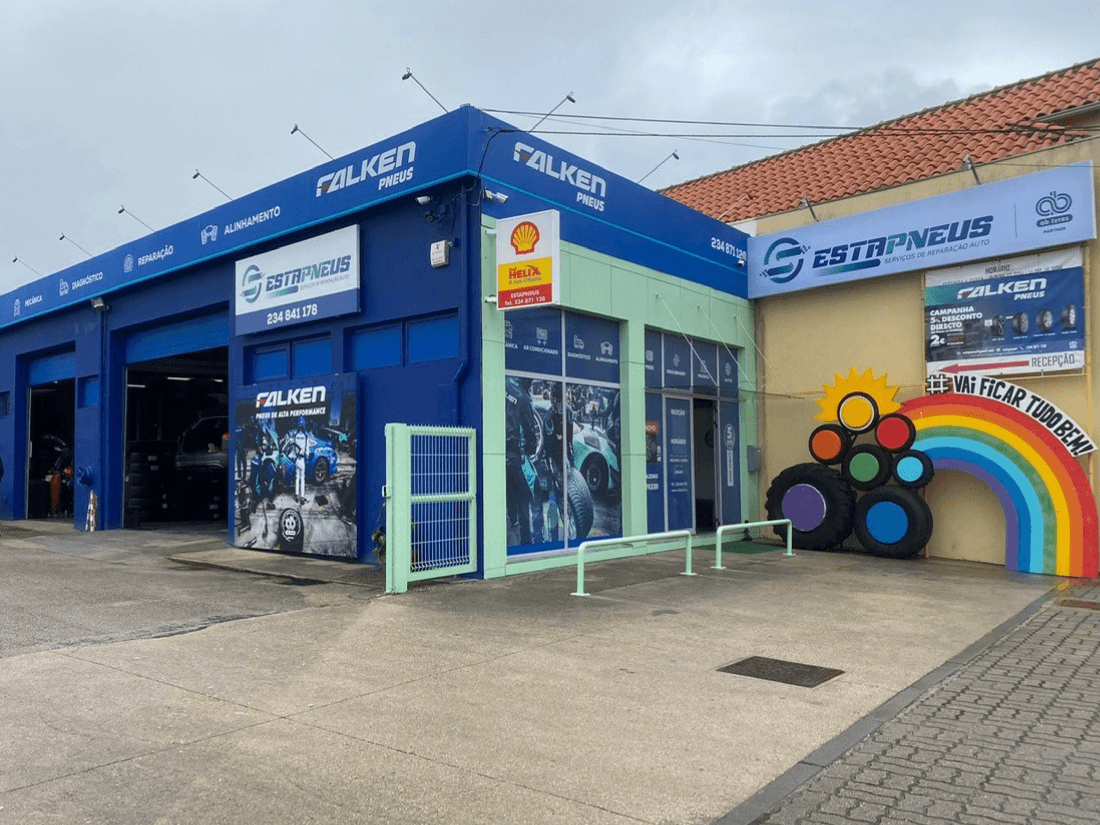 Estapneus shop remodeled with new Falken image through the AB Partner program